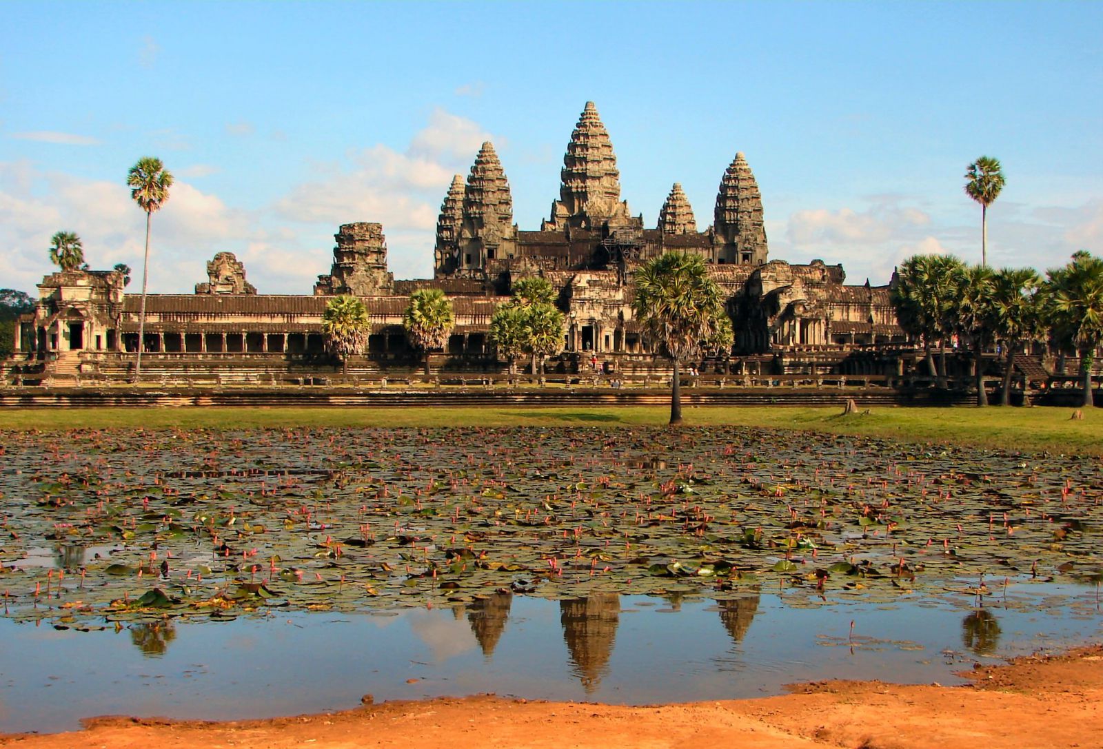 De tempel ruïnes van Angkor Wat