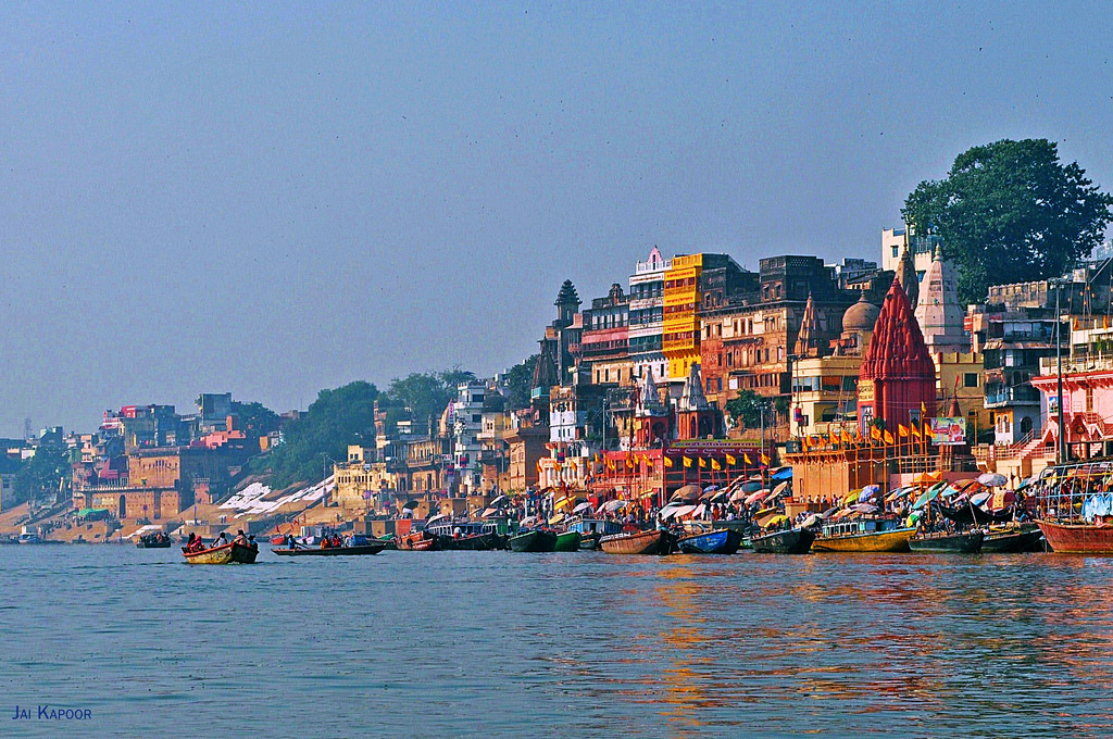 De oude stad Varanasi in India