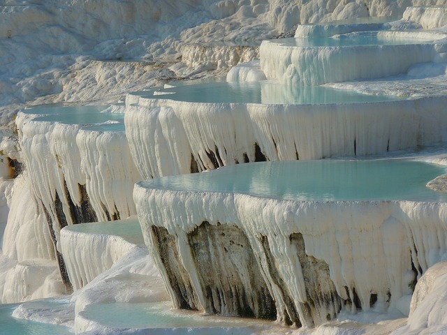 Pamukkale het natuurgebied in Turkije