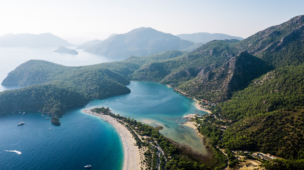 dorpje Ölüdeniz in Turkije